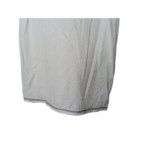 New POL Colorblock V-Neck Soft Stretch Tee Oversized White Short Sleeve Small - Picture 4 of 16